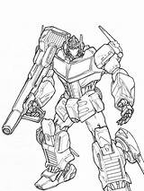 Optimus Transformers Mycoloring sketch template