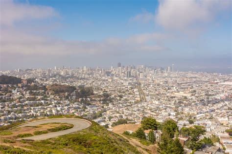 vista panorâmica da cidade de são francisco a partir de twin peaks