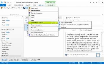Duplicate Outlook Items Report screenshot #2