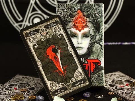 xiii tarot card dark tarot full tarot deck  cards  etsy