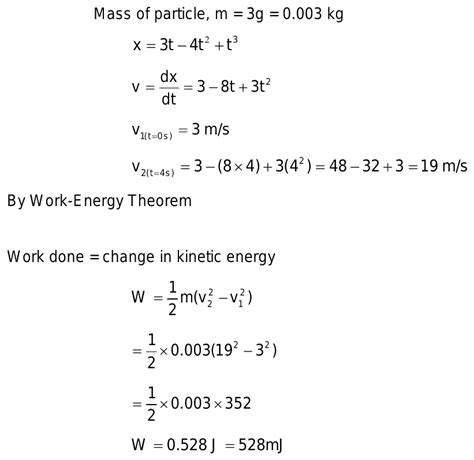 A Force On 3g Particle In Such A Way That The Position Of The Particle