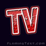 tv logo  logo design tool  flaming text