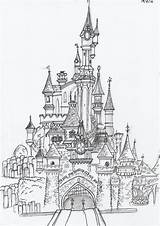 Disney Castle Drawing Castillos Disneyland Paris Dibujos Coloring Pages Beast Beauty Drawings Dessin Chateau Coloriage Land Long Para Dessins Schloss sketch template