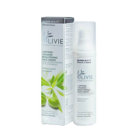 olivie beauty organic certified brightening face cream olivie health