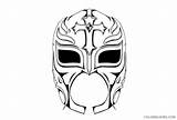 Coloring Pages Wwe Coloring4free Mask Rey Mysterio Related Posts Championship Belt sketch template