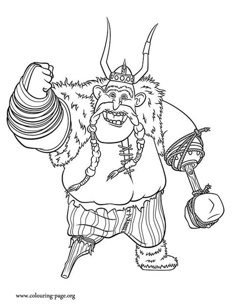train  dragon gobber coloring page