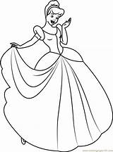 Cinderella Coloring Beautiful Look Pages Printable Print Coloringpages101 Online Princess Game sketch template