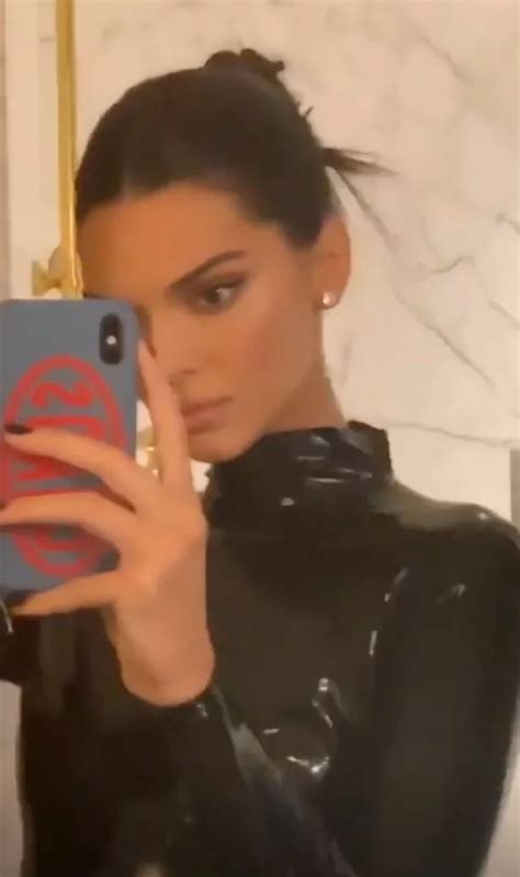 Kendall Jenner Poses In Pvc Bodysuit Just Hours After Emmys