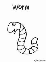 Worm Coloring Pages Sea Printable Color Animals 300px 9kb Getdrawings Getcolorings Print sketch template