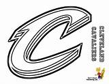Coloring Cavaliers Logo Pages Cleveland Getdrawings sketch template