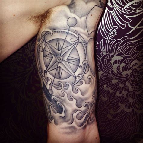 Compass Nautical Tattoo Half Sleeve Tattoo Sailor Tattoo