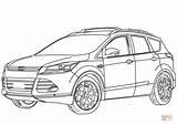 Ford Escape Coloring Pages Drawing Printable Raptor Ausmalbilder Zum Ausmalbild Ausdrucken Paper sketch template