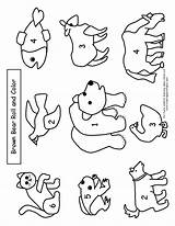 Bear Brown Coloring Eric Carle Pages Book Printables Preschool Clipart Printable Templates Template Animals Children Bears Colouring Print Color Story sketch template