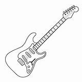 Drawings Guitarras Tegning Outline Zeichnen Sketches sketch template