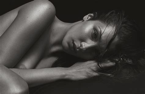bella hadid boob nipple in v magazine march 13 celebrity