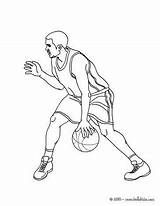 Lebron Baloncesto Deportista Dribbling Soar sketch template