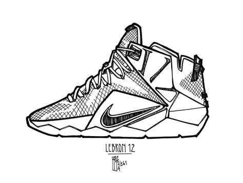 basketball shoe coloring pages   print