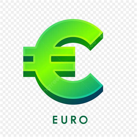 gambar simbol mata uang euro uk ikon uang terisolasi uang mata uang