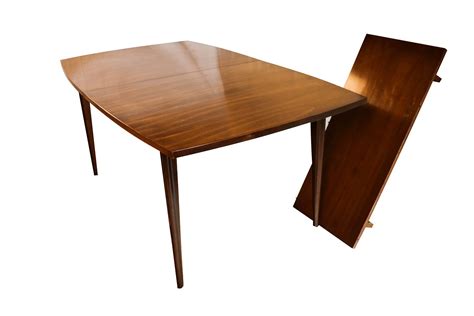 mid century modern american  martinsville expandable dining table