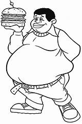 Fat Coloring Albert Boy Pages Clipart Burger Big Drawing Person Kids Bring Woman Color Hamburger Clip Belly Netart Sketch Template sketch template