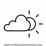 Cloudy Partly sketch template