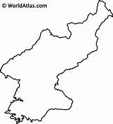 Korean Peninsula Worldatlas sketch template