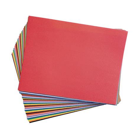 construction paper pack  sheets   assorted colors