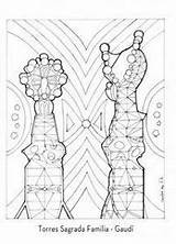 Gaudi Antonio Barcelona Coloring Mandala Mosaic Bulls Ferdinand Ecole Architecture Books Pages sketch template