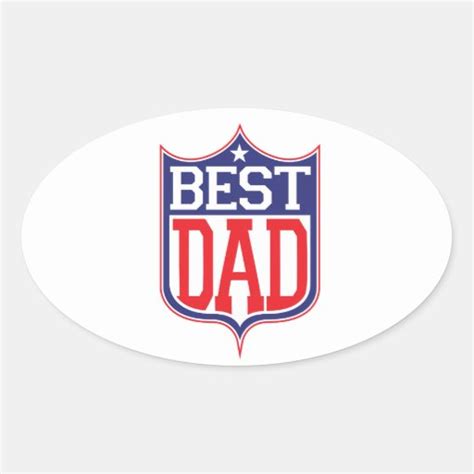 dad  oval sticker zazzle