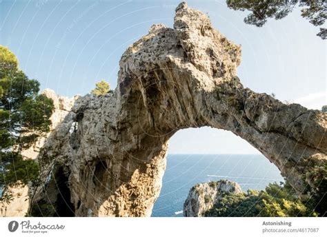 arco naturale capri italy  royalty  stock photo  photocase