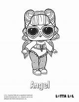 Lol Coloring Pages Surprise Angel Doll Lotta Confetti Pop Series Dolls Printable Redirect Color Choose Board sketch template