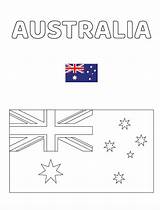 Oceania Americas Flags sketch template