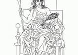 Coloring4free Athena Greek sketch template