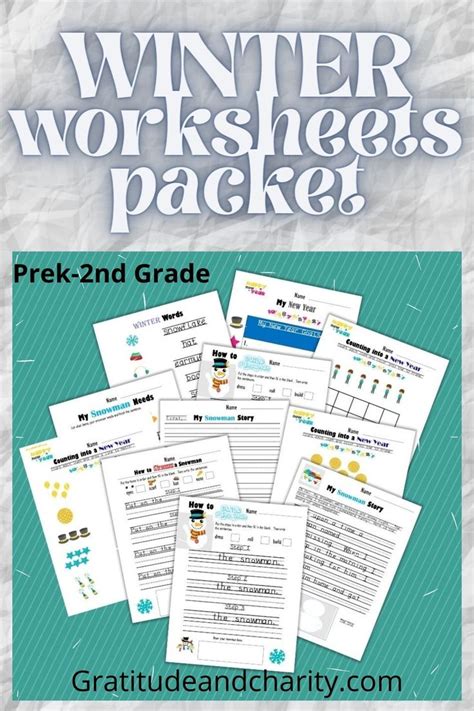 january printable worksheets    school winter words
