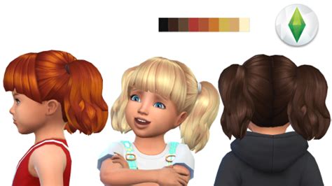toddler hairversion sims  toddler sims  children toddler
