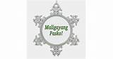 Christmas Snowflake Merry Pasko Ornament Tagalog Maligayang Gf Pewter sketch template