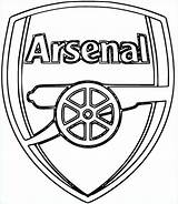 Arsenal Pages Coloring Logo Football Printable Getdrawings Color Getcolorings sketch template