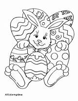 Easter Coloring Bunny Pages Eggs Lot Rabbit Cute Games Color Getdrawings Netart sketch template