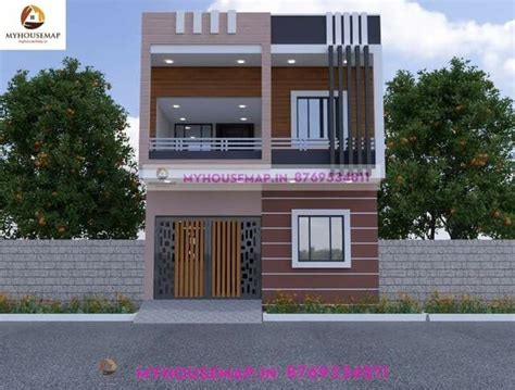 simple front balcony design house  ft