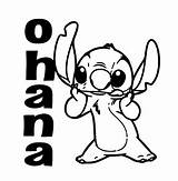 Stitch Ohana Drawing Lilo Decal Drawings Paintingvalley Disney sketch template