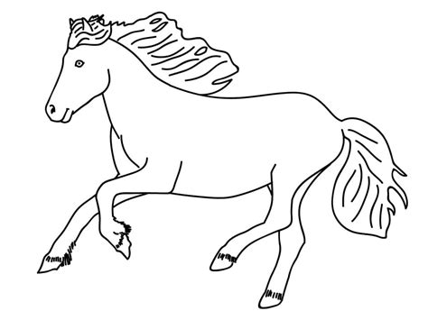 galloping horse printable coloring page  print  color