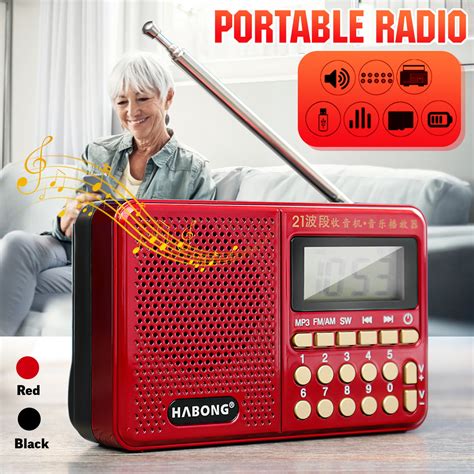 fm portable radio sw tf usb mp cordless radio battery operated radio   battery