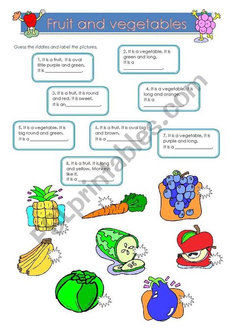 easy riddles about fruit and vegetables riddles