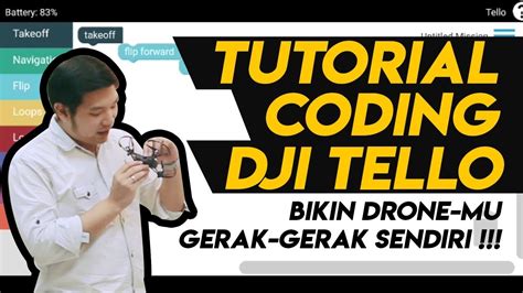tutorial coding dji tello bahasa indonesia youtube