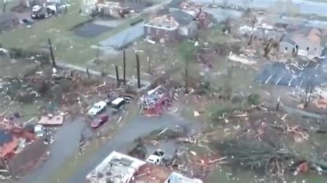 devastation drone images show total destruction brought  tennessee tornado  confirmed