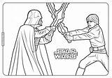 Luke Darth Vader Wars Coloring Star Pages Whatsapp Tweet Email sketch template