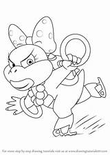 Koopa Wendy Koopalings Coloring Pages Draw Drawing Step Kids Morton Mario Super Tutorials Ludwig Colouring Printable Drawingtutorials101 Mobile Color Print sketch template