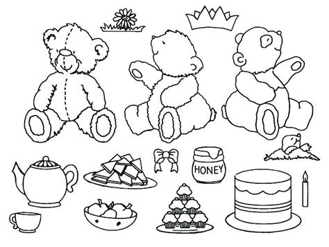 teddy bear picnic coloring pages  getcoloringscom  printable