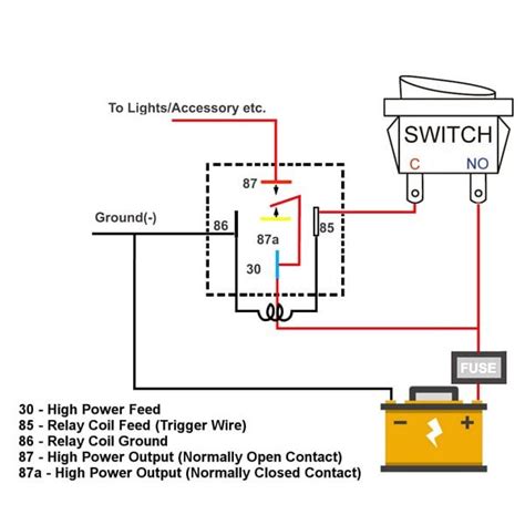 wiring diagram   pin relay technicalmirchi