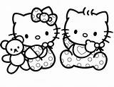 Kitty Coloring Pages Hello Printable Baby Cat Color Print Getcolorings sketch template